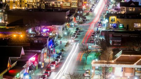 Dickson Street in Fayetteville, Arkansas